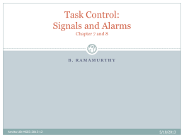 Signals and Alarms