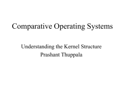 Comparative Operating Systems