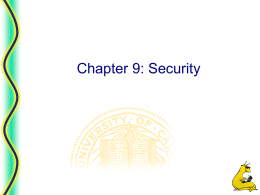 Chapter 9: Security