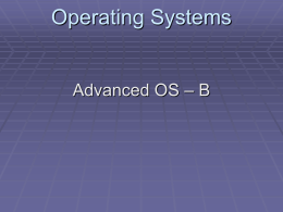 Advanced OS 02
