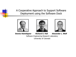 A Cooperative Approach to Support Software Deployment using the