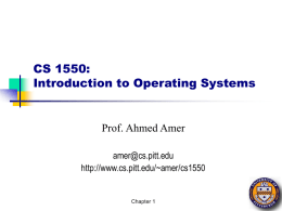 CMPS 111: Introduction to Operating Systems