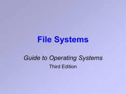The Macintosh File System (continued)