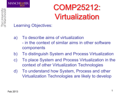 System and Process Virtualization