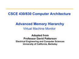 Memory - Department of Computer Science and Engineering