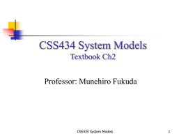 CSS434: Parallel & Distributed Computing