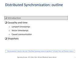 Distributed synchornization