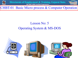 OS & MS-DOS - ITI Ankleshwar
