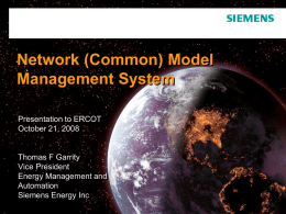 Network (Common) Model Management System