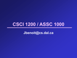 CSCI 1200 / ASSC 1000