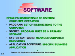 7. information systems software