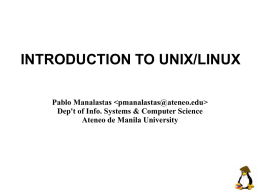 int_unix - Pablo Manalastas, PhD