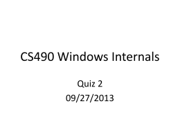 1. Windows is a _____ operating system. a) Multiprogramming b