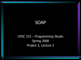 SOAP - CS Course Webpages