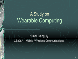 A Study on Wearable Computing