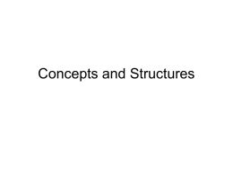 Concepts and Structures