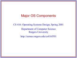 oscomponents - Computer Science at Rutgers