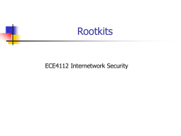 Traditional Rootkits – Lrk4