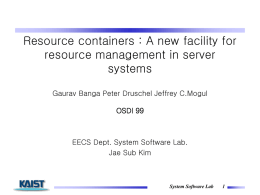 Resource containers