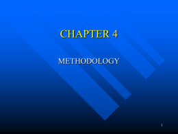 CHAPTER 4 Methodology