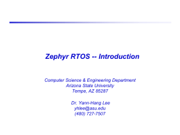 Zephyr RTOS - Real-Time Embedded Systems Lab