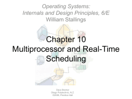 Chapter 10: Multiprocessor and Real