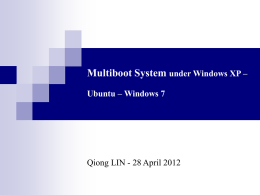 Multibooting and Data Encryption under Windows XP – Ubuntu