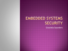 Embedded systems Security