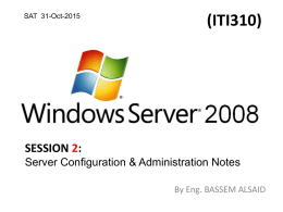 windows platform (iti310)