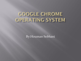 Google chrome operating system