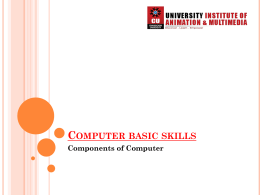 COMPONENTS OF COMPUTER
