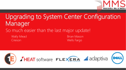 MMS2016 Upgrading to System Center Configuration