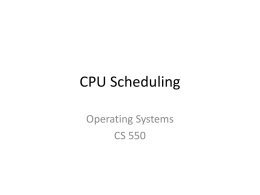 CPU Scheduling - monismith.info