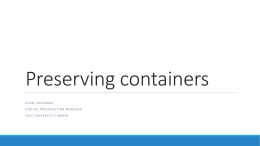 Preserving containers