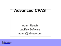 Advanced CPAS ASMS 2007