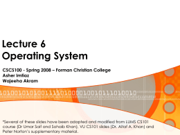 Operating Systems - Forman Christian College Wiki