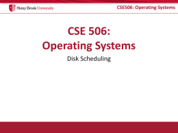 CSE506: Operating Systems