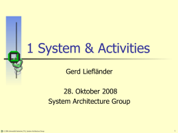 system calls - Operating Systems Group