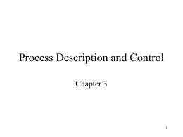 3. Process Description and Control