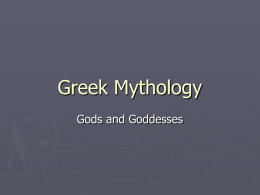 Greek Mythology - Ms. Maletz and Mrs. Dettelbach