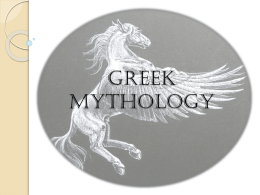 GREEK MYTHOLOGY - University of North Texas
