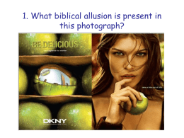 What biblical allusion is present in this photograph?