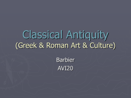 Classical Antiquity review