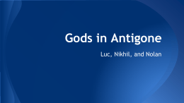 Gods in Antigone