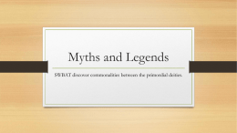 Myths and Legends - White Plains Public Schools