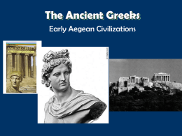Early Aegean Civillizations