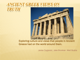 Ancient Greek Views On Truth