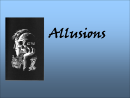 Allusions - TeacherWeb