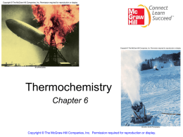 Thermochemistry - University of Missouri