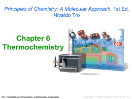 Chapter 6 Thermochemistry - Robert Morris University